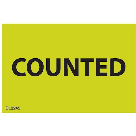 Decker Tape Products Label, DL3245, COUNTED, 2" X 3" DL3245